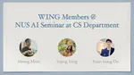 WING Members Present at NUS AI Seminar at the Computer Science Department