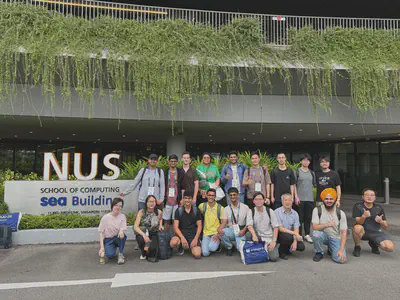Participants exploring the WING lab space