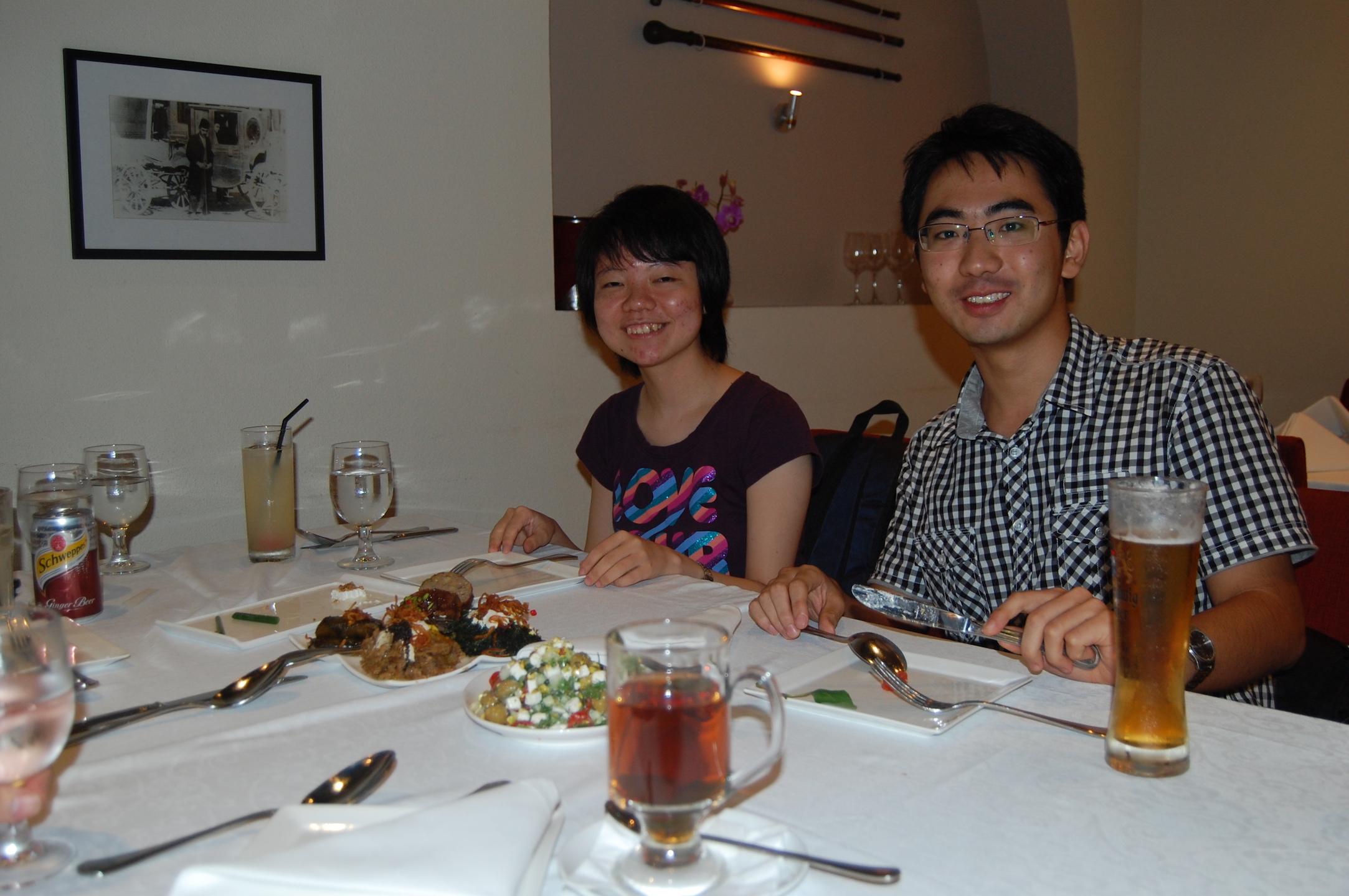 <b>6 Aug 2012 - Shiraz @ Clarke Quay</b> <br>Left to Right: Tao Chen, Xiangnan He